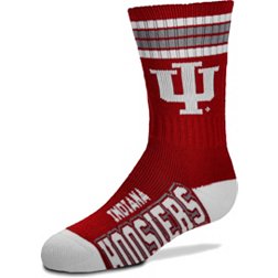 For Bare Feet Youth Indiana Hoosiers 4-Stripe Deuce Socks
