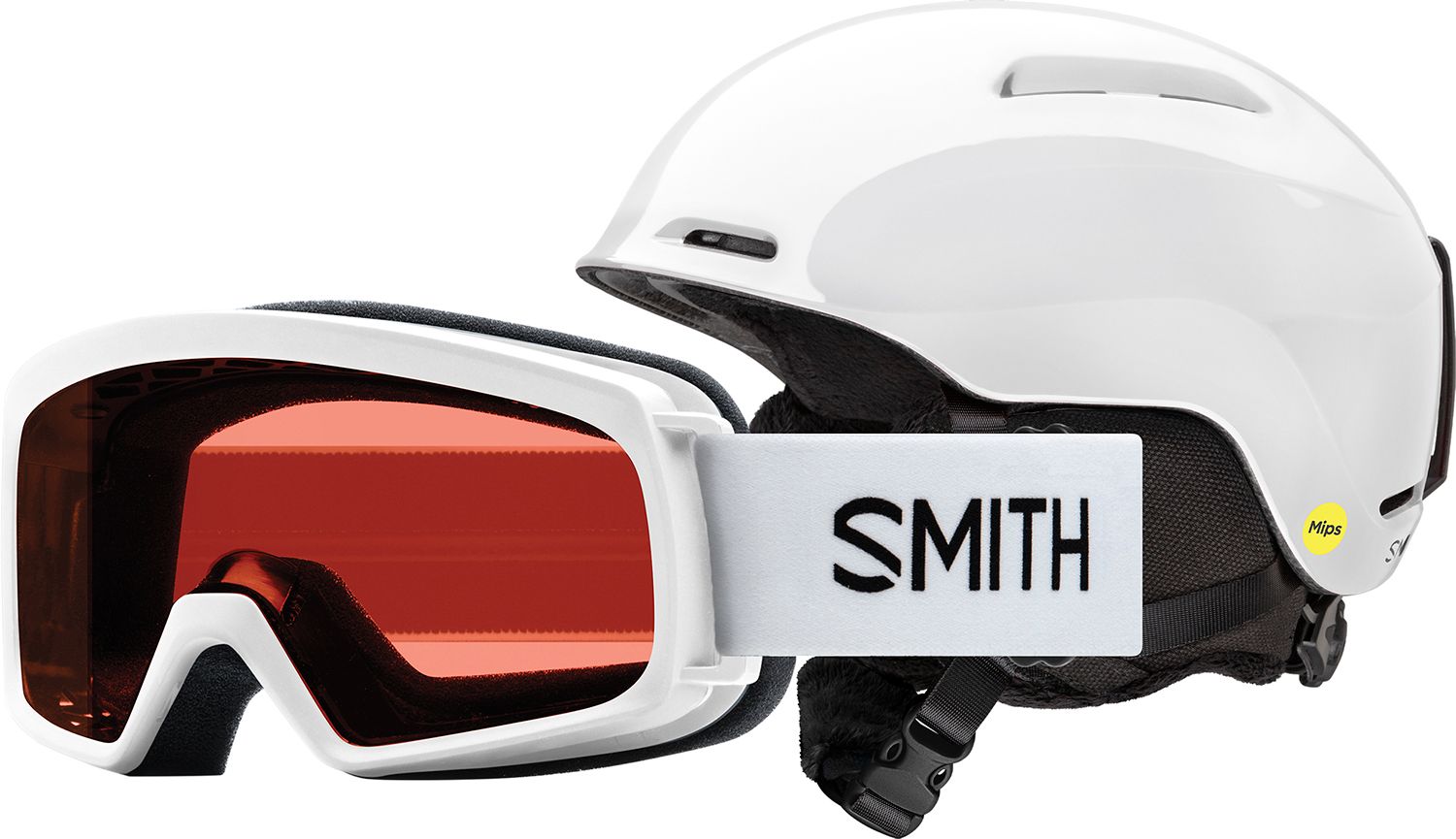 SMITH Youth GLIDE  MIPS Snow Helmet with RASCAL Snow Goggles Combo