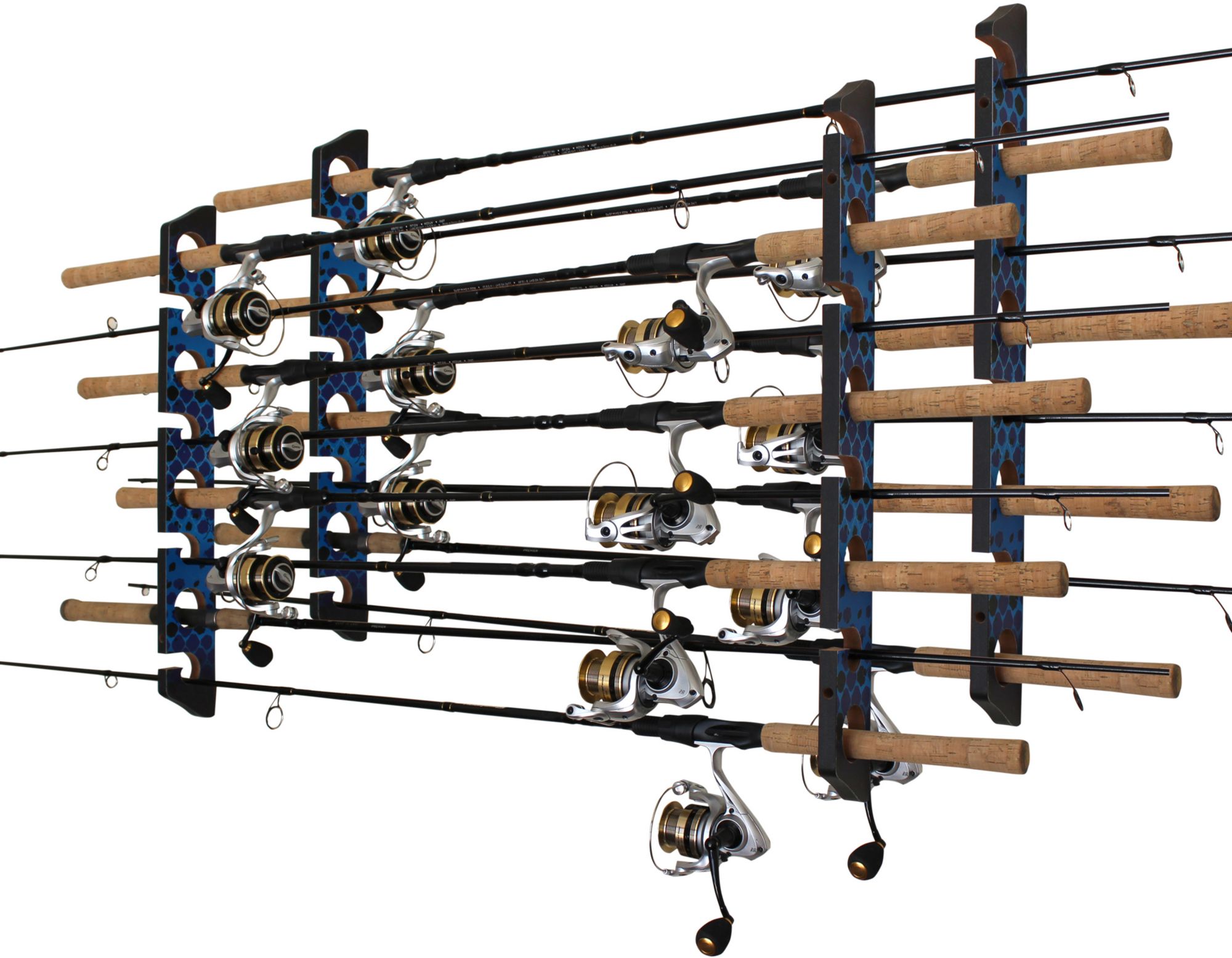 RUSH CREEK 8 Rod Wall and Ceiling Rack  -  2 Pack