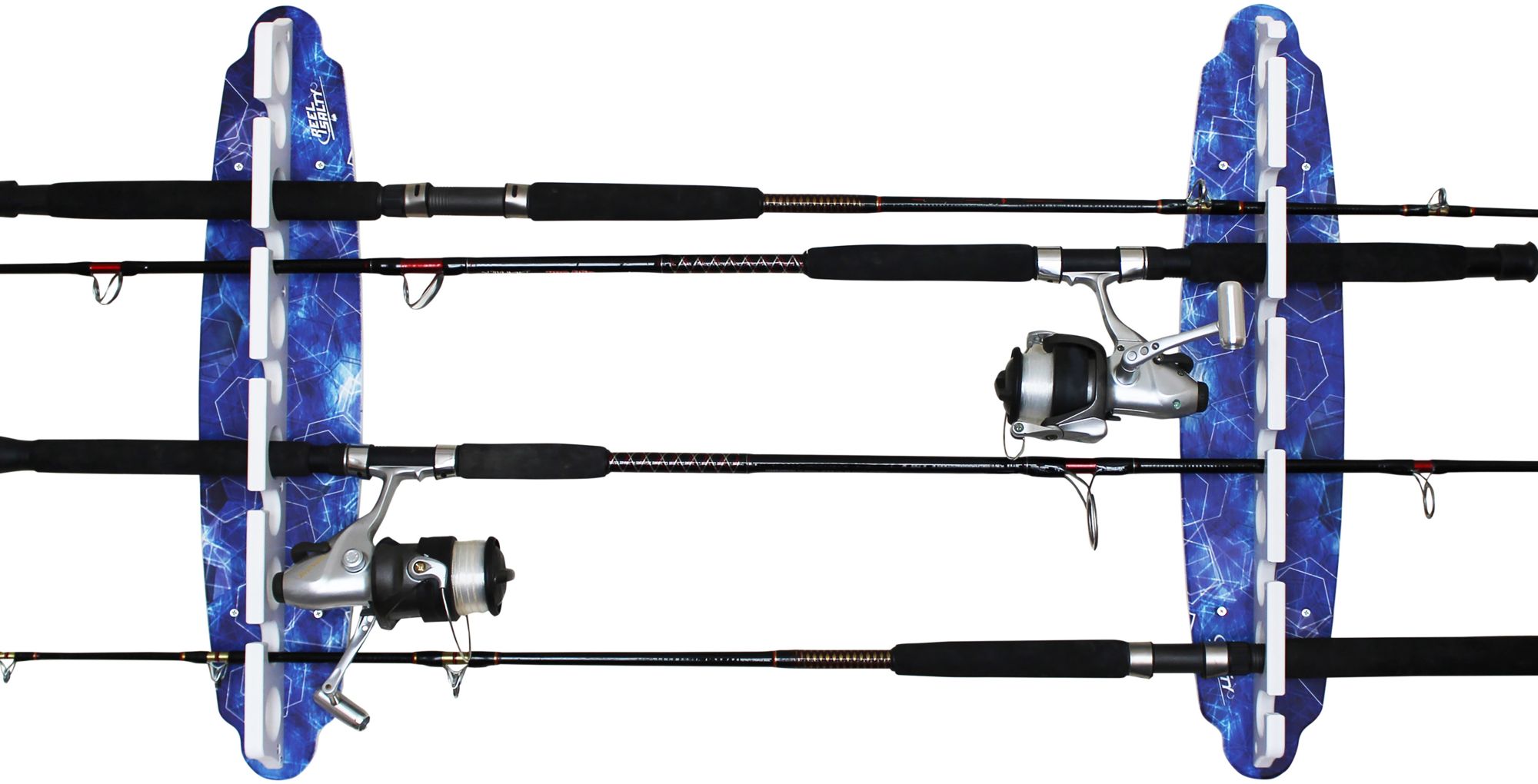 Rush Creek Reel Salty 11 Rod Fixed Wall and Ceiling Rack