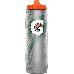 Silver Insulated Squeeze Bottle (30 oz)