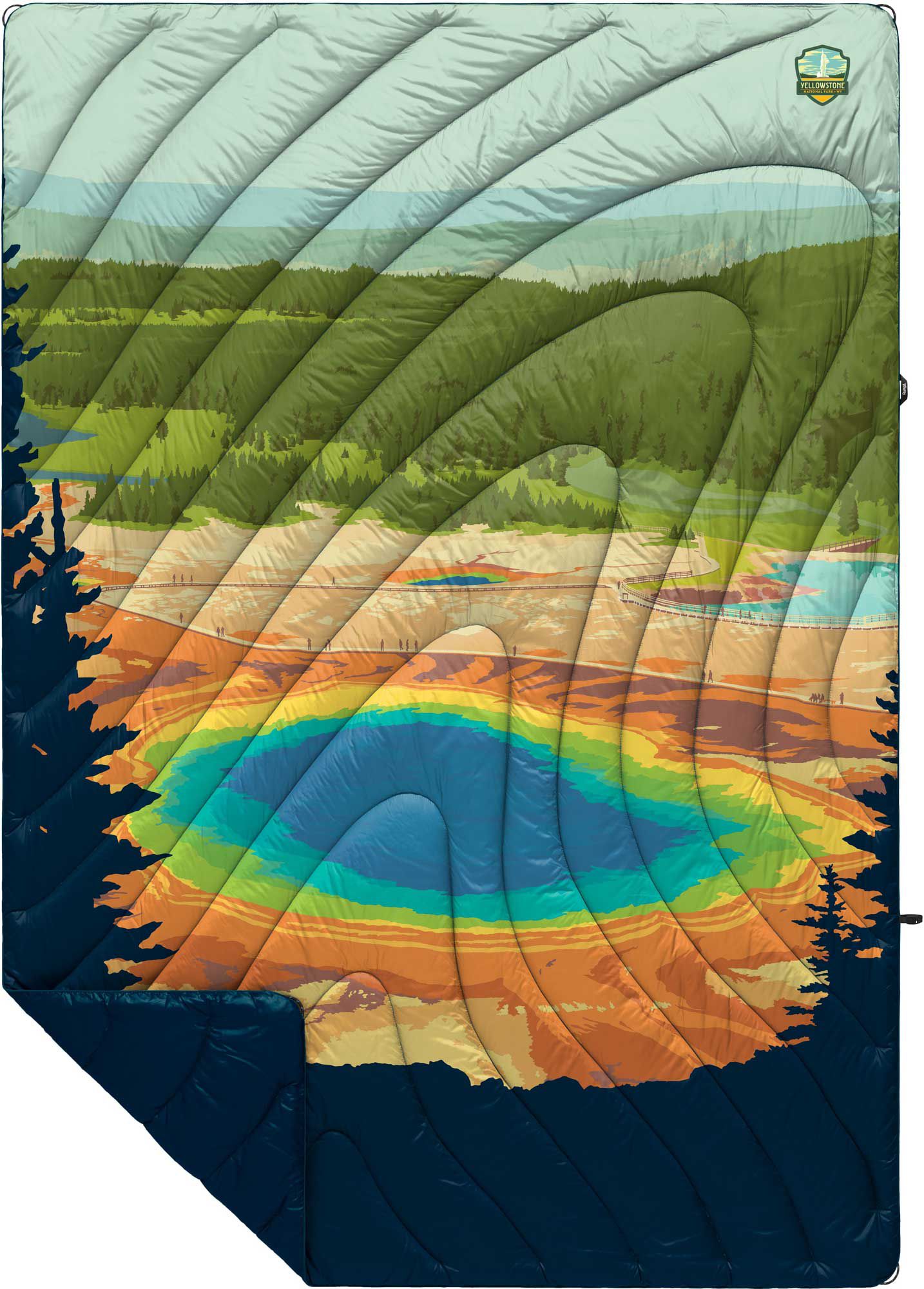 Rumpl Original Puffy Blanket National Parks Edition - Tan