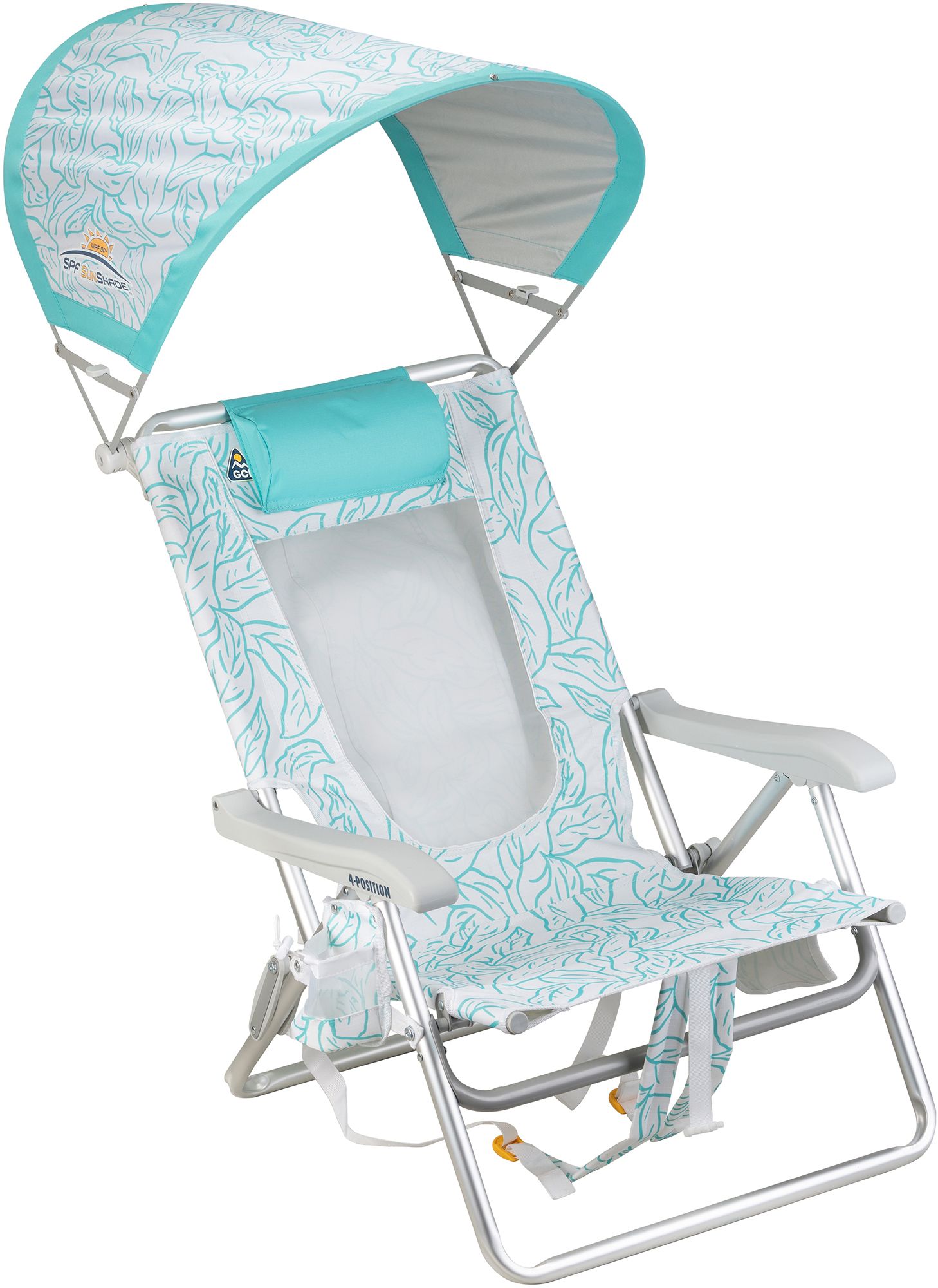 Teal Palm Leaves