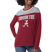 G-III For Her Women's Alabama Crimson Tide Crimson Direct Snap Long Sleeve T-Shirt