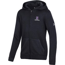 Under Armour Youth Northwestern Wildcats Black All Day Full-Zip Hoodie