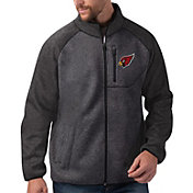 G-III Men's Arizona Cardinals Switchback Full-Zip Charcoal Jacket