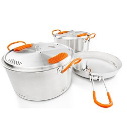 GSI Stainless Base Camper Cookware Package – Medium