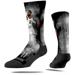 Strideline Brooklyn Nets Kyrie Irving #11 Fog Crew Socks