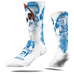 Strideline Philadelphia 76ers Joel Embiid #21 Fog Crew Socks