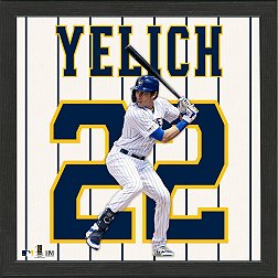 MLB Boys Youth 8-20 Team Color Official Player Name & Number T-Shirt  (Christian Yelich Milwaukee Brewers, Youth Large 14-16)