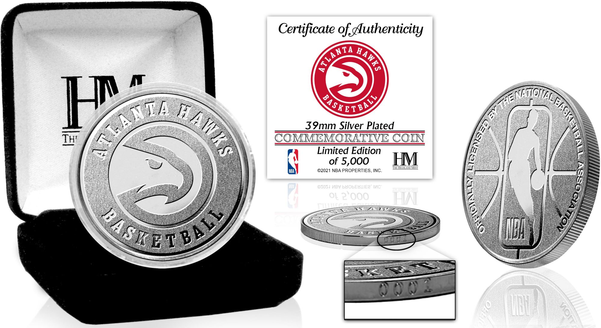 Highland Mint Atlanta Hawks Team Coin