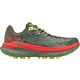 Dark Sage Green/Red Orang