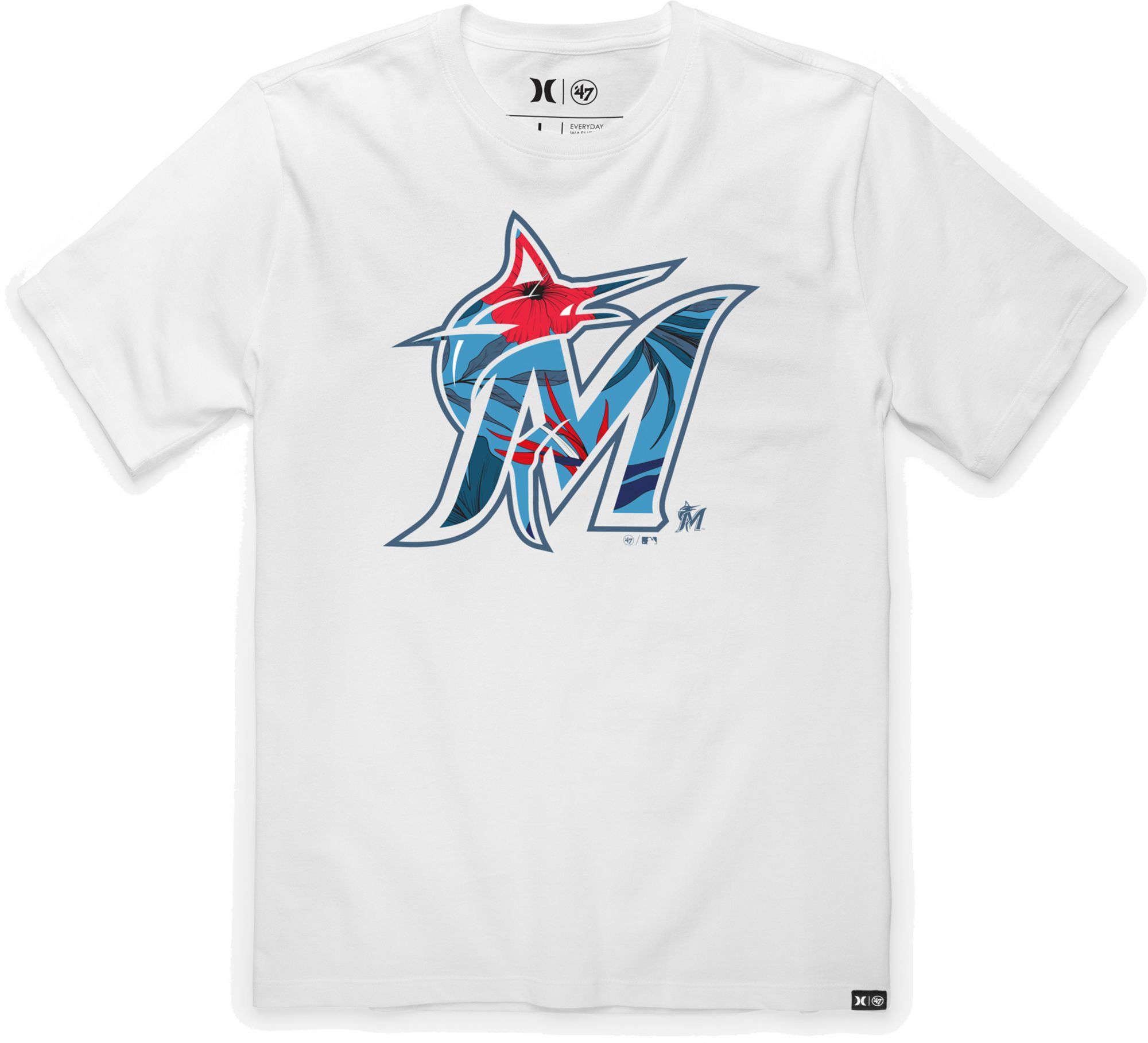 Men's Miami Marlins Blue Legend Velocity T-Shirt