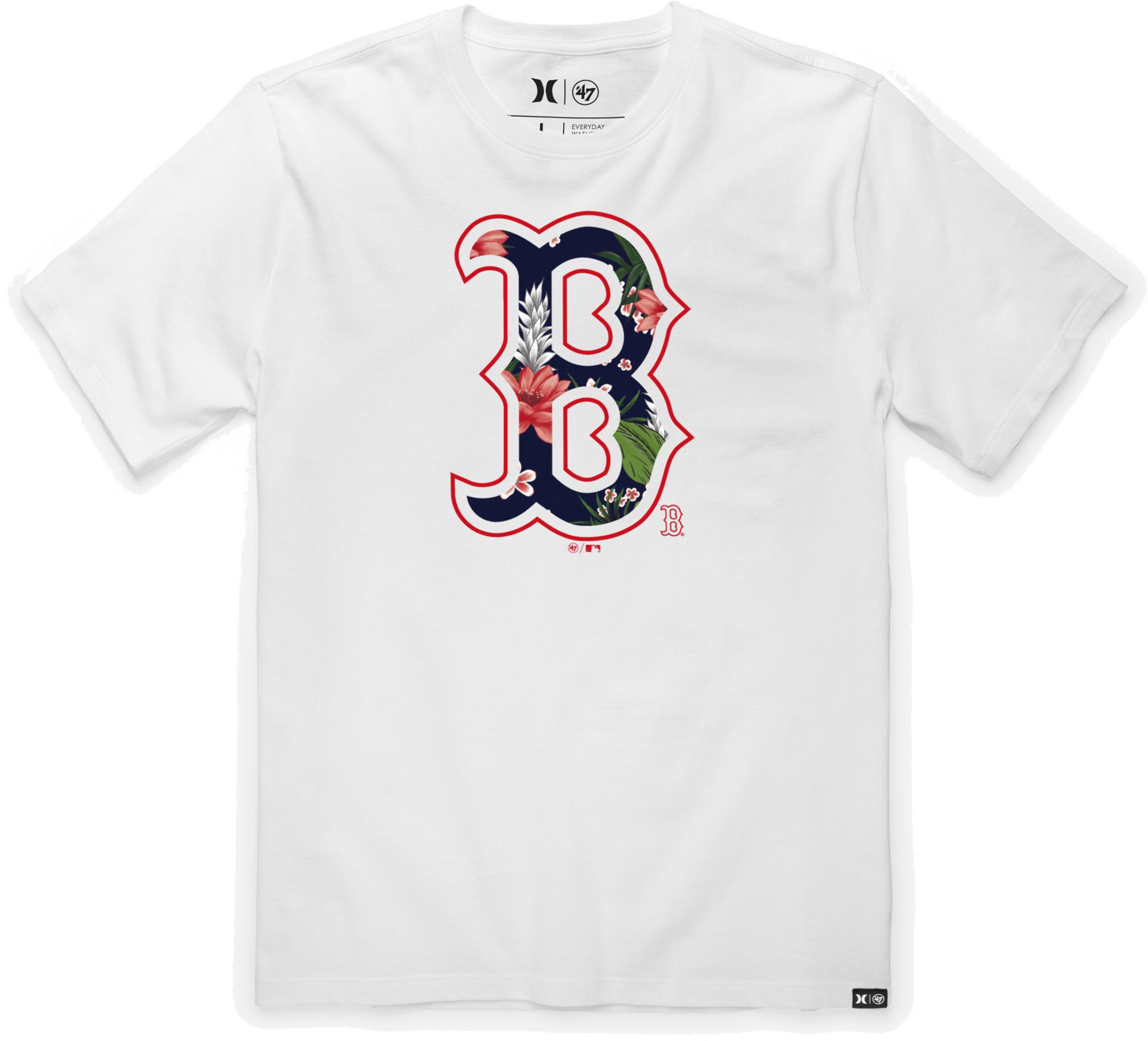 Hurley / Men's Boston Red Sox White Graphic T-Shirt