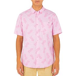 Hurley Men's One and Only Stretch Print Button Down Shirt