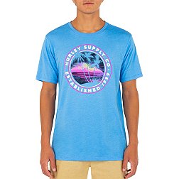 Hurley Men's Everyday Washed Da Sunset Brah Short Sleeve Graphic T-Shirt