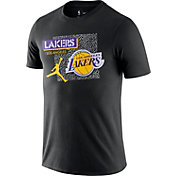 Jordan Men's Los Angeles Lakers Black Dri-Fit T-Shirt