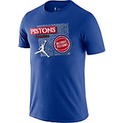 Jordan Men's Detroit Pistons Blue Dri-Fit T-Shirt