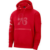 Jordan Adult Philadelphia 76ers Red Fleece Pullover Hoodie