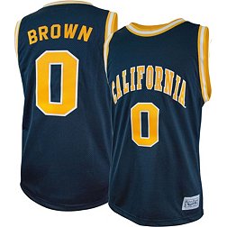 Retro Brand Men's Cal Golden Bears Jaylen Brown #0 Blue Replica Basketball Jersey