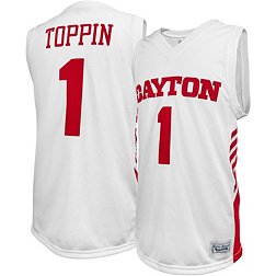 Original Retro Brand Men's Dayton Flyers Obi Toppin #1 White Replica Basketball Jersey