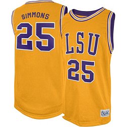 Retro Brand Men's LSU Tigers Ben Simmons #25 Gold Replica Basketball Jersey