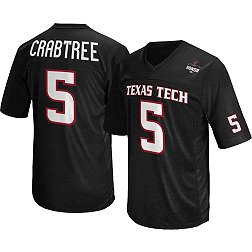 Retro Brand Men's Texas Tech Red Raiders Michael Crabtree #5 Black Replica Football Jersey