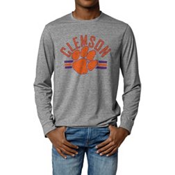 League-Legacy Men's Clemson Tigers Grey Reclaim Long Sleeve T-Shirt
