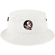 League-Legacy Men's Florida State Seminoles Relaxed Twill White Bucket Hat