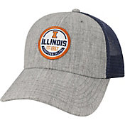 League-Legacy Men's Illinois Fighting Illini Grey Lo-Pro Adjustable Trucker Hat