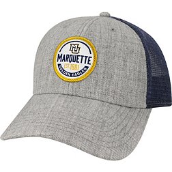 League-Legacy Men's Marquette Golden Eagles Grey Lo-Pro Adjustable Trucker Hat