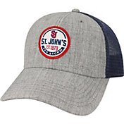 League-Legacy Men's St. John's Red Storm Grey Lo-Pro Adjustable Trucker Hat