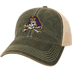 League-Legacy East Carolina Pirates Old Favorite Adjustable Trucker Black Hat