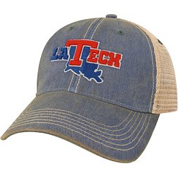 League-Legacy Louisiana Tech Bulldogs Blue Old Favorite Adjustable Trucker Hat