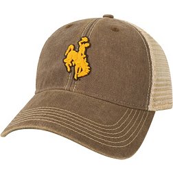 League-Legacy Wyoming Cowboys Brown Old Favorite Adjustable Trucker Hat