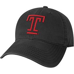 League-Legacy Youth Temple Owls Relaxed Twill Adjustable Black Hat