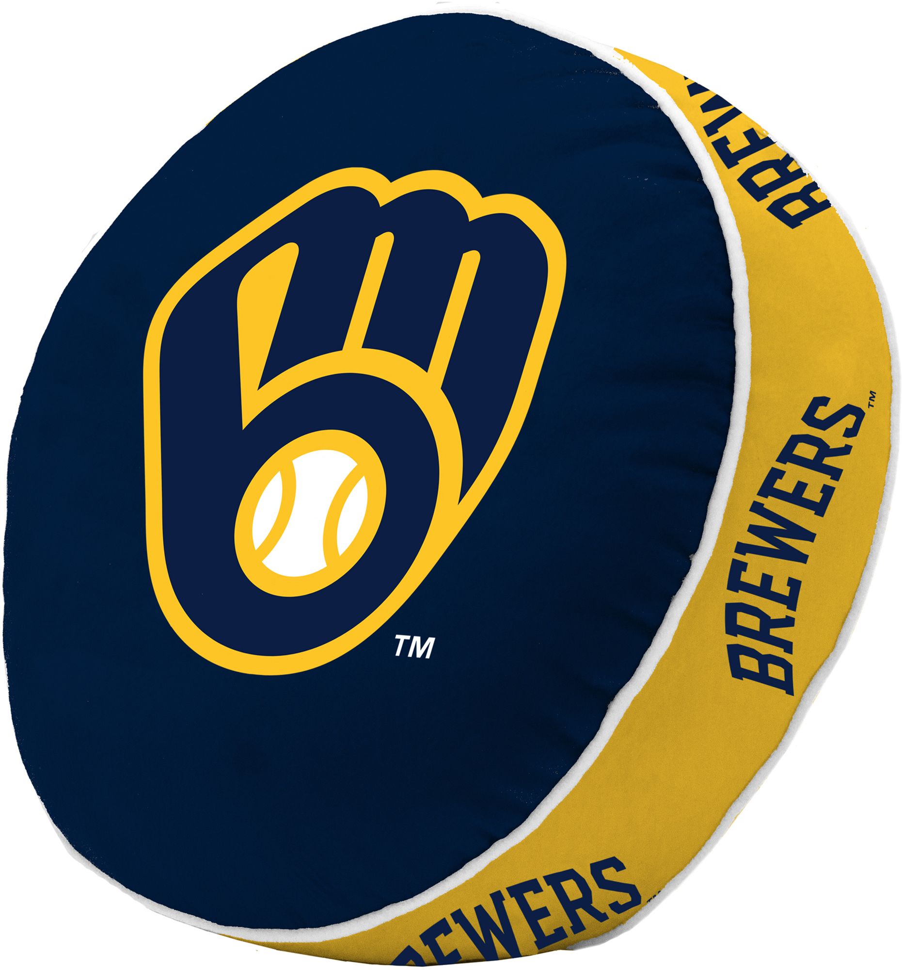 Logo Brands Milwaukee Brewers Puff Pillow