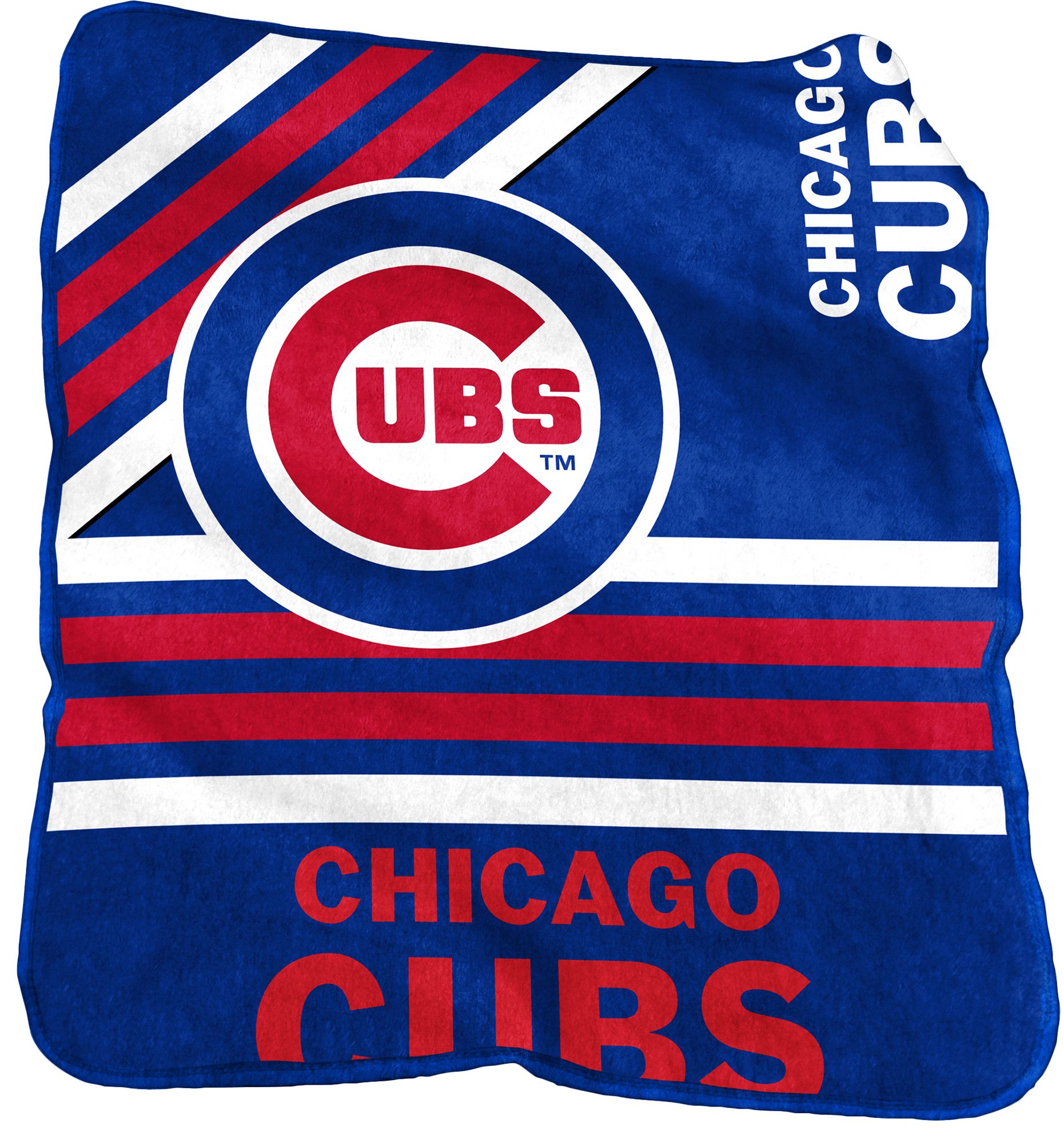 Logo Brands Chicago Cubs Raschel Throw Blanket