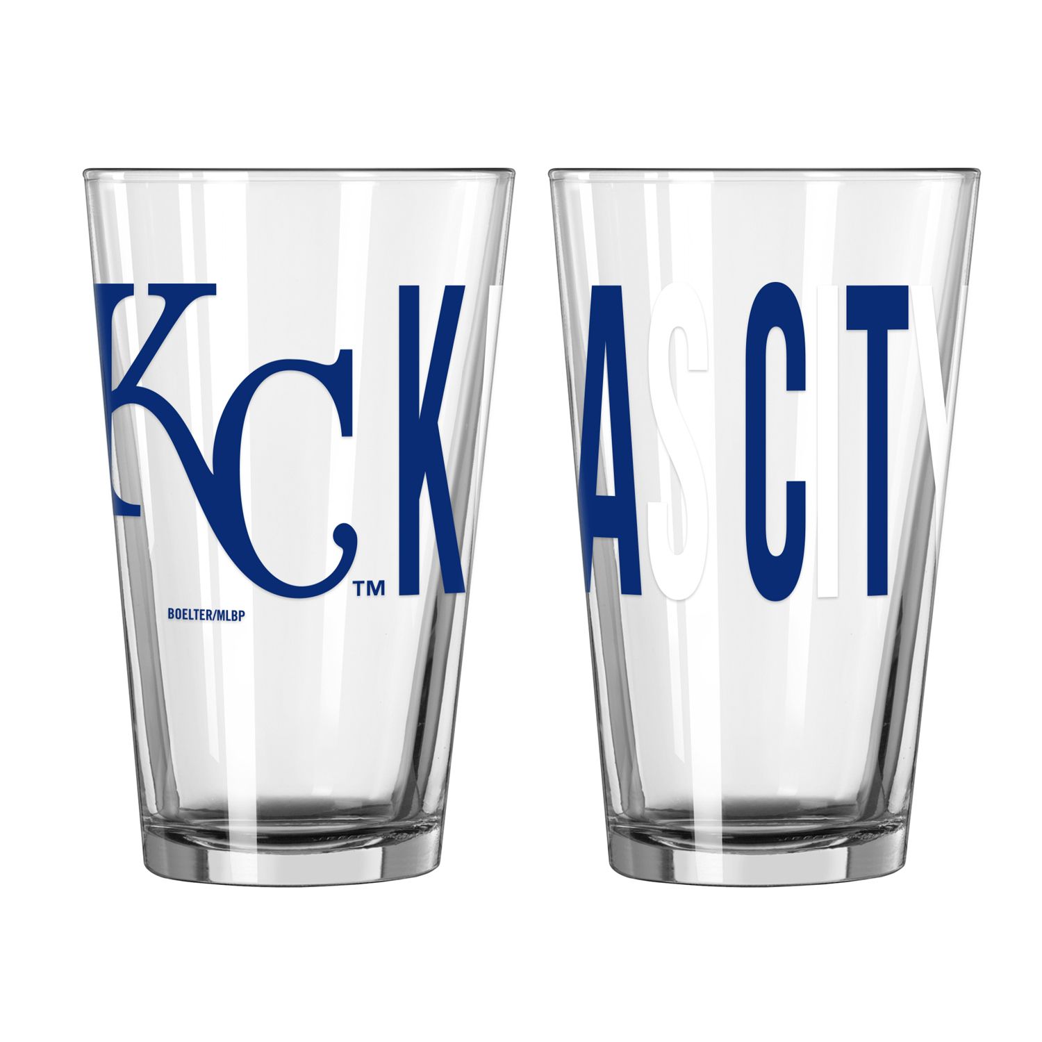 Logo Brands Kansas City Royals 16 oz. Overtime Pint Glass - No Color