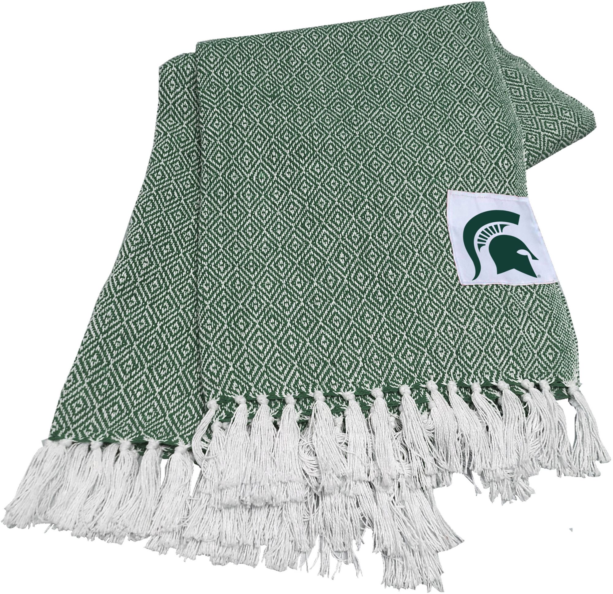 Logo Brands Michigan State Spartans Frosty Fleece Blanket