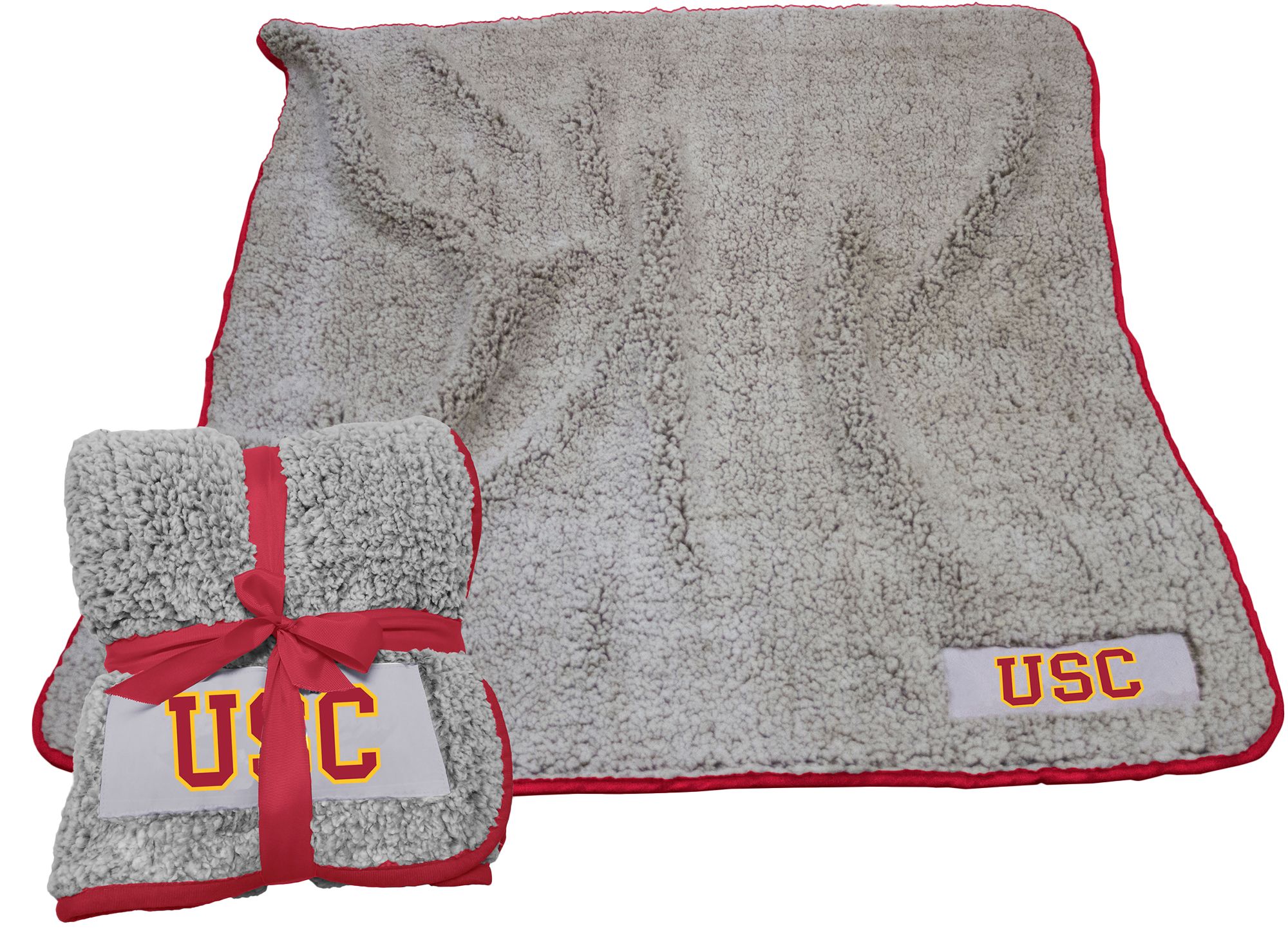 Logo Brands USC Trojans Frosty Fleece Blanket