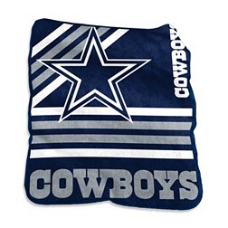 Logo Brands Dallas Cowboys Raschel Throw Blanket