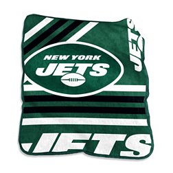 Logo Brands New York Jets Raschel Throw Blanket