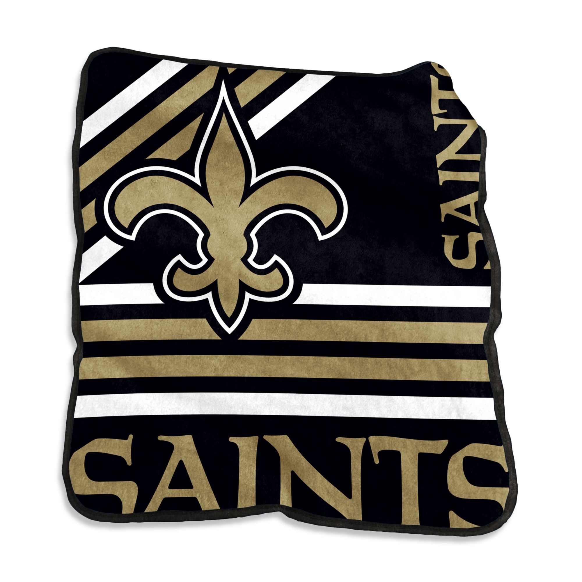 Logo Brands New Orleans Saints Raschel Throw Blanket