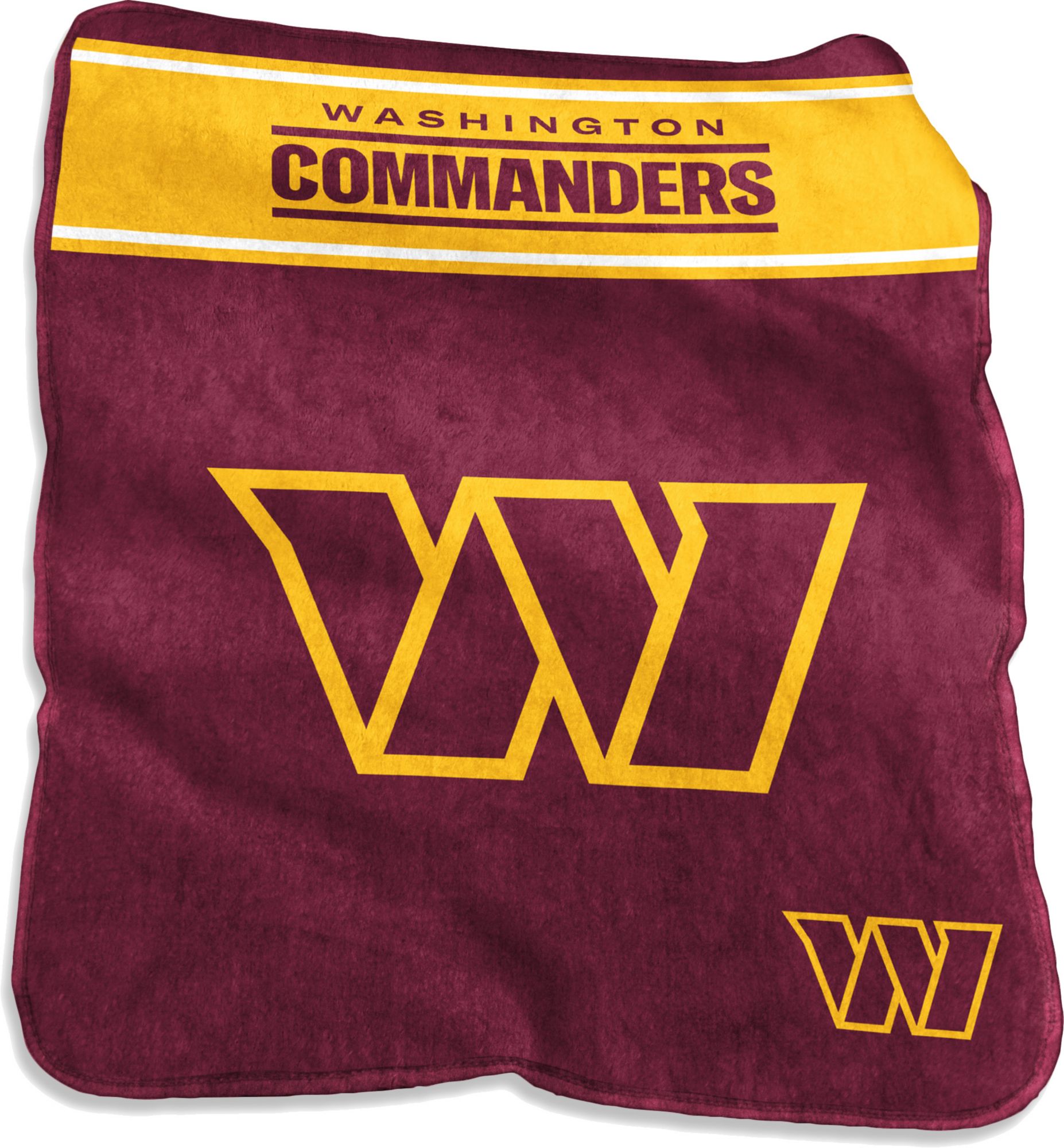 Logo Brands Washington Commanders Raschel Throw Blanket