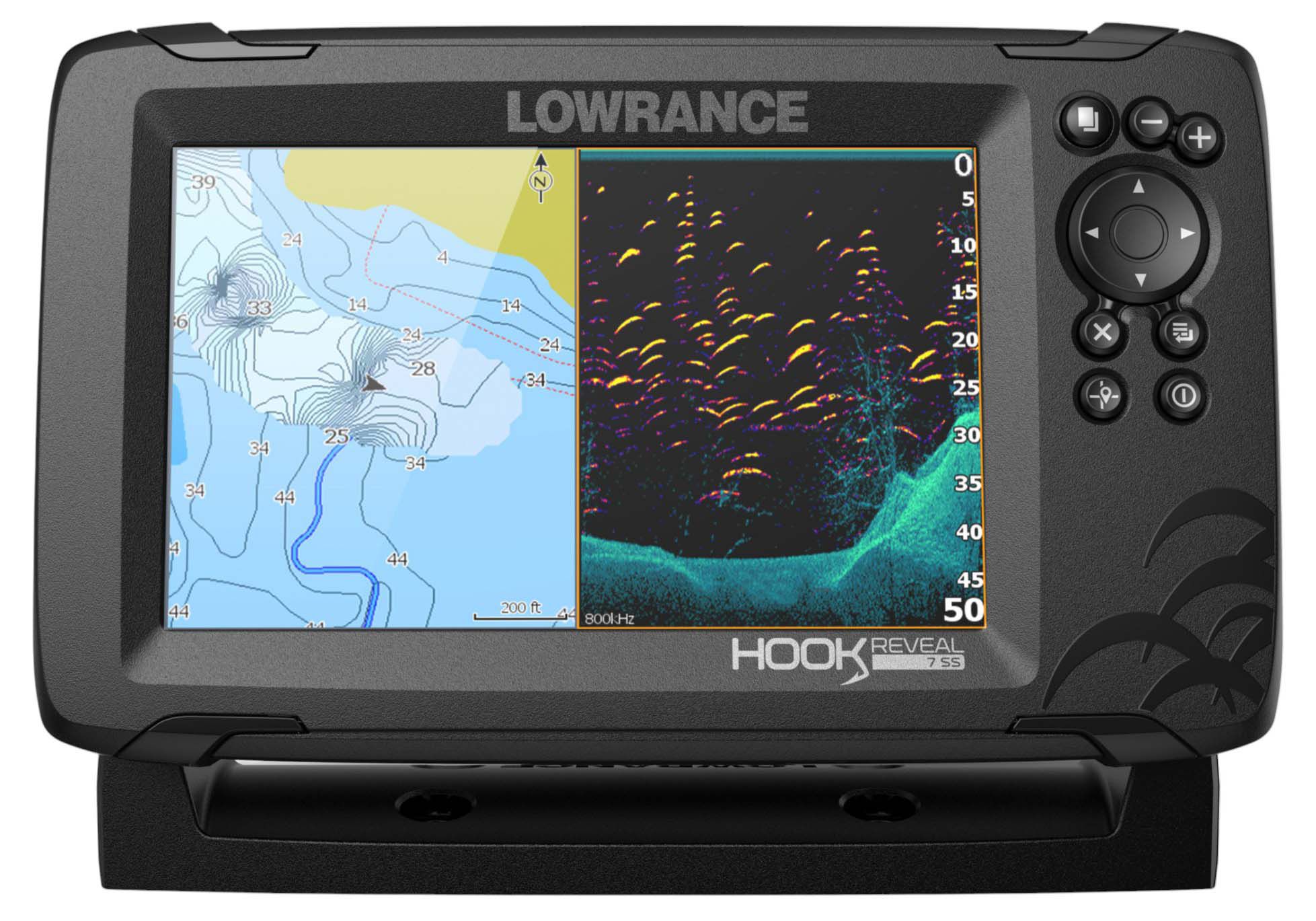 Lowrance HOOK Reveal 7 Splitshot US/CAN Nav+ Bundle Fish Finder-Floor Model