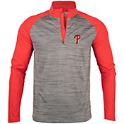 Levelwear Men's Philadelphia Phillies Grey Vandal Insignia Core ¼ Zip Shirt