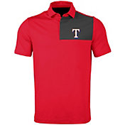 Levelwear Men's Texas Rangers Red Nolan Insignia Core Polo