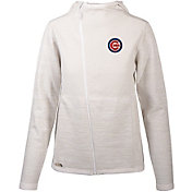 Levelwear Women's Chicago Cubs White Cora Insignia Core Full Zip Jacket