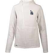 Levelwear Women's Los Angeles Dodgers White Cora Insignia Core Full Zip Jacket